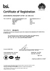 105年度ISO14001環境管理系統證書