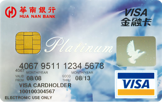 白金VISA金融卡